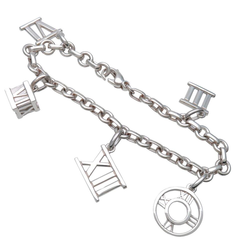 Tiffany & Co Atlas Charm Bracelet Sterling Silver